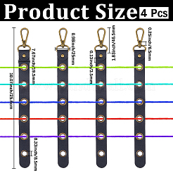 4Pcs Alloy Leather Threader&nbsp;AJEW-CL0005-55B