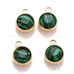 Faceted Natural Gemstone Charms&nbsp;STAS-D177-01G
