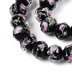 Handmade Luminous Lampwork Beads Strands&nbsp;LAMP-N037-01A