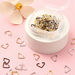 100Pcs 5 Colors Iron Triangle Rings&nbsp;IFIN-YW0001-82