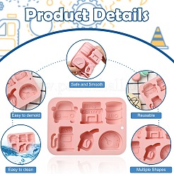 2Pcs Gas Station Themed Silicone Fondant Molds&nbsp;ST-CJ0043-023