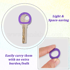 64Pcs PVC Plastic Nonslip Waterproof Reusable Key Sleeve&nbsp;AJEW-SP0002-72B