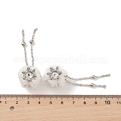 Handmade Polymer Clay Rhinestone Tassel Dangle Beads&nbsp;CLAY-H003-01P-01