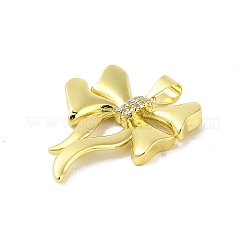 Brass Micro Pave Cubic Zirconia Pendants&nbsp;KK-E111-16G