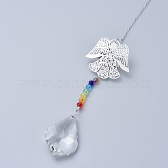 Crystals Chandelier Suncatchers Prisms Chakra Hanging Pendant&nbsp;AJEW-I040-09P