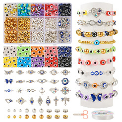 DIY Evil Eye Bracelet Making Kit&nbsp;DIY-TA0004-41