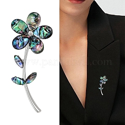 Abalone Shell Flower of Life Brooch&nbsp;PW-WG0AE00-01