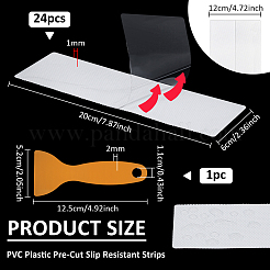 PVC Plastic Pre-Cut Slip Resistant Strips&nbsp;AJEW-WH0609-466A