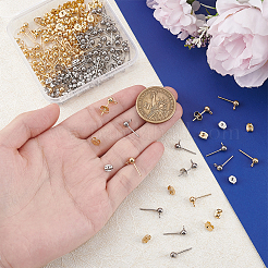 304 Stainless Steel Ball Stud Earring Findings&nbsp;STAS-PH0007-04