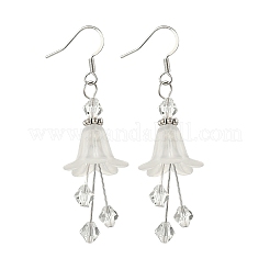 4 Pairs Brass Flower Dangle Earrings&nbsp;EJEW-JE06596