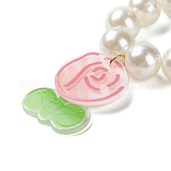 Flower Acrylic Pendant Decorations&nbsp;LS-HJEW-F019-03