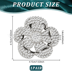 1 Pair Detachable Flower Shoe Decoration&nbsp;AJEW-FG0003-52