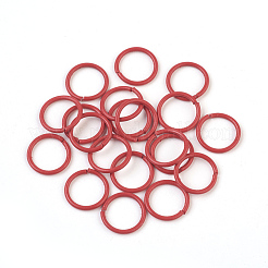 Spray Painted Iron Open Jump Rings&nbsp;IFIN-F149-B07