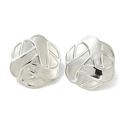 Non-Tarnish Flower 304 Stainless Steel Stud Earrings&nbsp;EJEW-G400-29P
