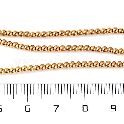 Electroplated Synthetic Non-magnetic Hematite Beads Strands&nbsp;G-H027-C01-01