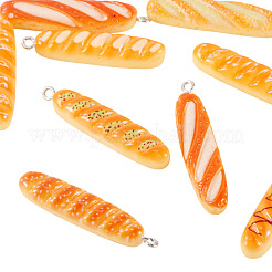 10Pcs Resin Mini Breakfast Food Pendants Set&nbsp;FIND-TA0008-32