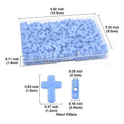 200Pcs Opaque Acrylic Beads&nbsp;SACR-FS0001-39G