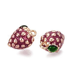 Brass Enamel Charms&nbsp;KK-G462-33LG