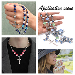 DIY Rosary Beaded Style Necklaces Bracelet Making Finding Kit&nbsp;DIY-AR0003-72