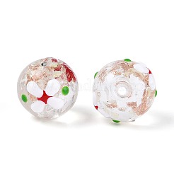 Luminous Handmade Gold Sand Lampwork Beads&nbsp;LAMP-N035-04G