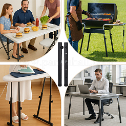 4Pcs Carbon Steel Table Leg Extender&nbsp;FIND-WH0139-977