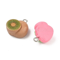 Fruit Theme Opaque Resin Pendants&nbsp;RESI-C072-01