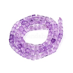 Crackle Transparent Glass Beads Strands&nbsp;GLAA-N062-4mm-09