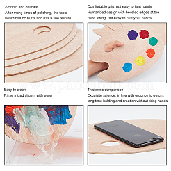 Wooden Painting Palette&nbsp;DIY-PH0026-80