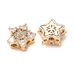 Brass Micro Pave Cubic Zirconia Beads&nbsp;CU-CBAEC99-33G-03