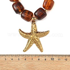 Ocean 304 Stainless Steel Starfish Pendant Necklaces&nbsp;NJEW-JN06478