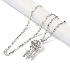 Brass Pendant Necklaces&nbsp;NJEW-G089-14C-P