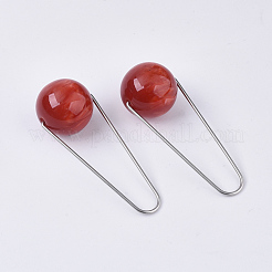 Imitation Gemstone Style Two Tone Acrylic Big Pendants&nbsp;STAS-S079-136E