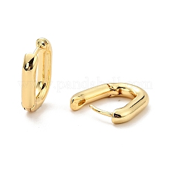 Brass Oval Hoop Earrings for Women&nbsp;X-EJEW-G297-24G