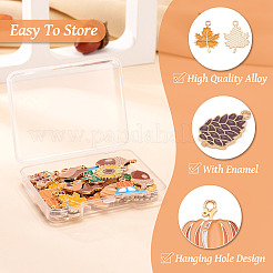 24Pcs 12 Styles Thanksgiving Day Alloy Enamel Pendants&nbsp;ENAM-TA0002-59
