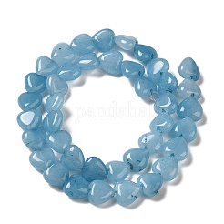 Natural White Jade Imitaion Aquamarine Beads Strands&nbsp;G-B022-17B-1