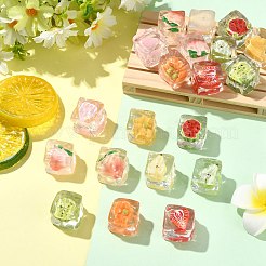 20Pcs 10 Styles Transparent Resin Cabochons&nbsp;RESI-CJ0005-43