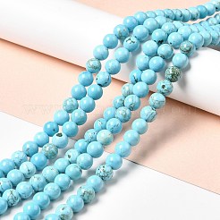 Dyed & Heated Natural Magnesite Beads Strands&nbsp;G-G924-01B-02