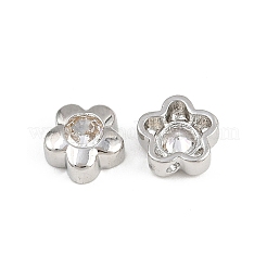 Brass Micro Pave Cubic Zirconia Beads&nbsp;KK-A269-56P