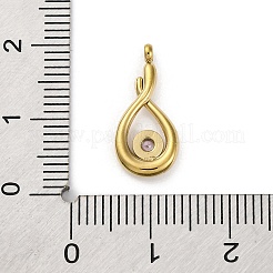 304 Stainless Steel Pendants&nbsp;STAS-R005-08G-02