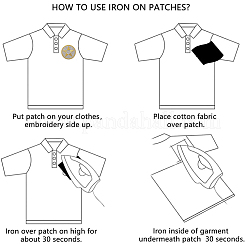 30Pcs Computerized Embroidery Cloth Iron on/Sew on Patches&nbsp;PATC-CY0001-10