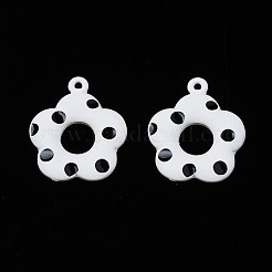 Spray Painted Alloy Pendants&nbsp;PALLOY-S142-002A-NR