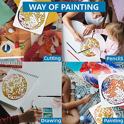 1Pc PET Hollow Out Drawing Painting Stencils&nbsp;DIY-MA0005-52