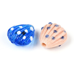 Handmade Lampwork Bumpy Beads Strands&nbsp;LAMP-N036-02