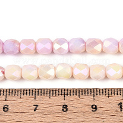 Anti-Tarnish Electroplate Glass Beads Strands&nbsp;GLAA-N057-6mm-07