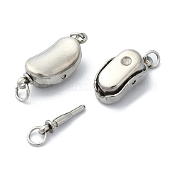 Tarnish Resistant 304 Stainless Steel Box Clasps&nbsp;STAS-Z066-05P-02
