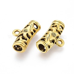Tibetan Style Alloy Tube Bails&nbsp;LS-PALLOY-L208-007AG