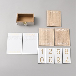 Pineapple Natural Wooden Calendar&nbsp;DJEW-WH0050-30