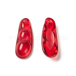 Spray Painted Glass Pendants&nbsp;GLAA-D006-11