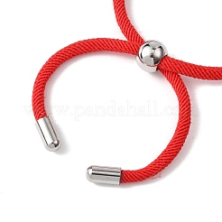 3Pcs 3 Colors Nylon Round Cord Slider Bracelet Making&nbsp;AJEW-JB01461