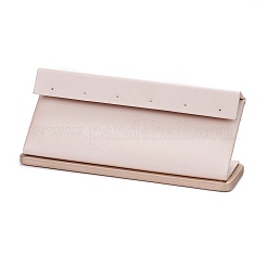 Wooden Covered with PU Leather Earring Stands&nbsp;EDIS-F004-01B